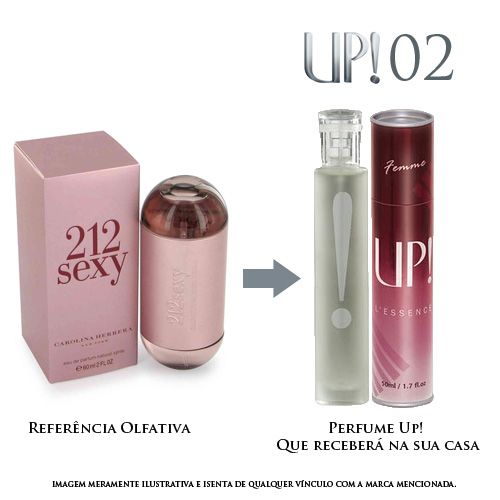 UP!02 Perfume 212 Sexy (Baunilha/Gardênia)